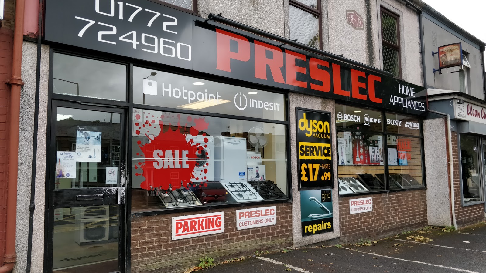 Preslec Shop Front based in Preston.